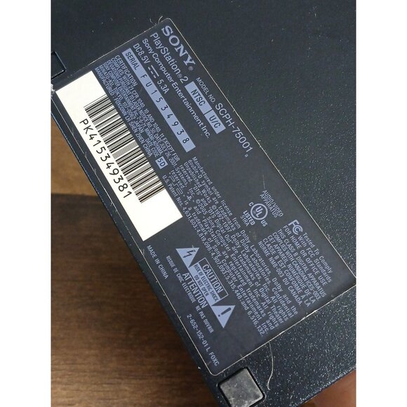 Sony PlayStation 2 Slim PS2 Console SCPH-75001 Controller/Cords/Memory Card - Picture 15 of 15